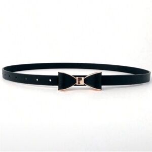 New! Black Bow Belt (One Size) NWOT